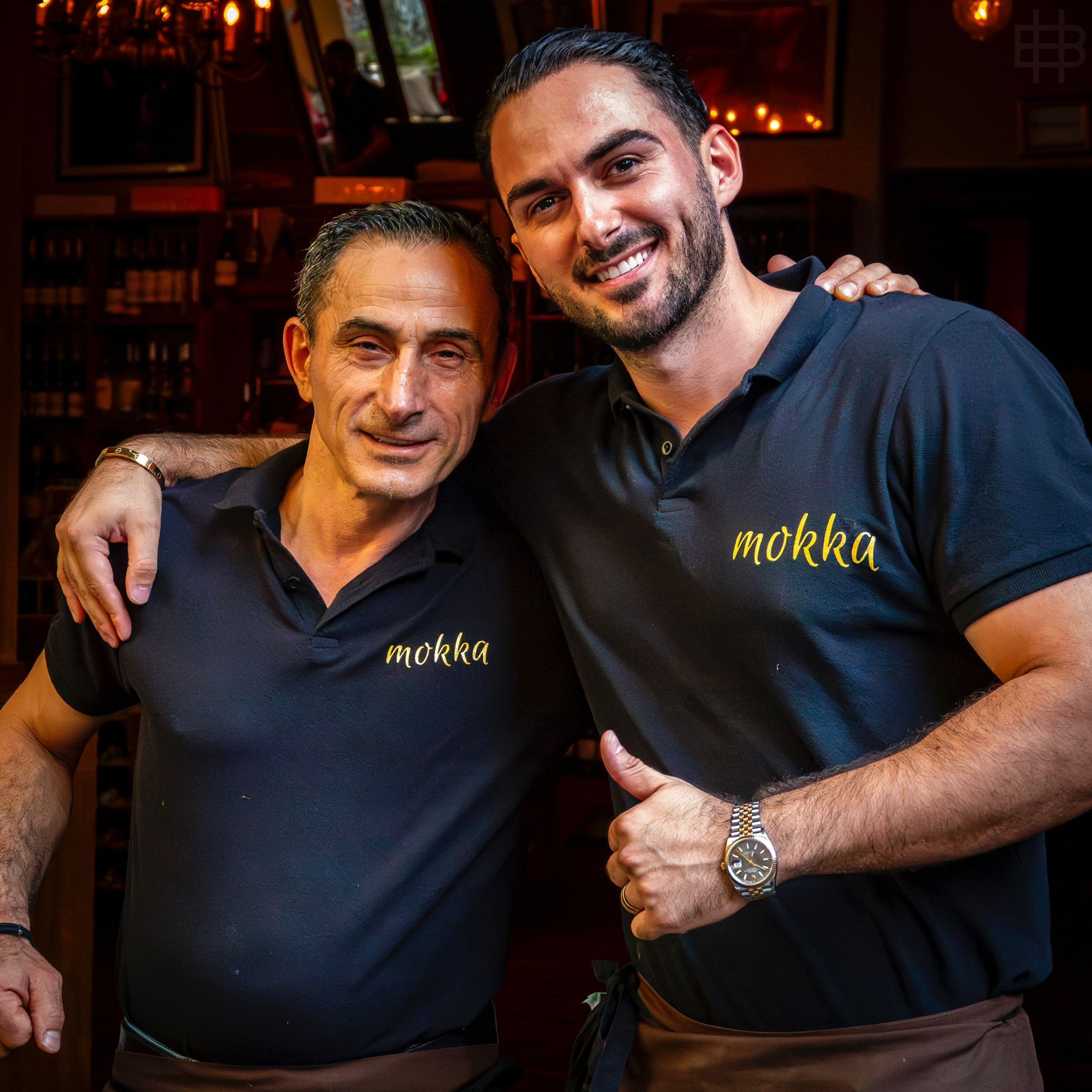 Bedri Behadini und sein Sohn — Familie Mokka